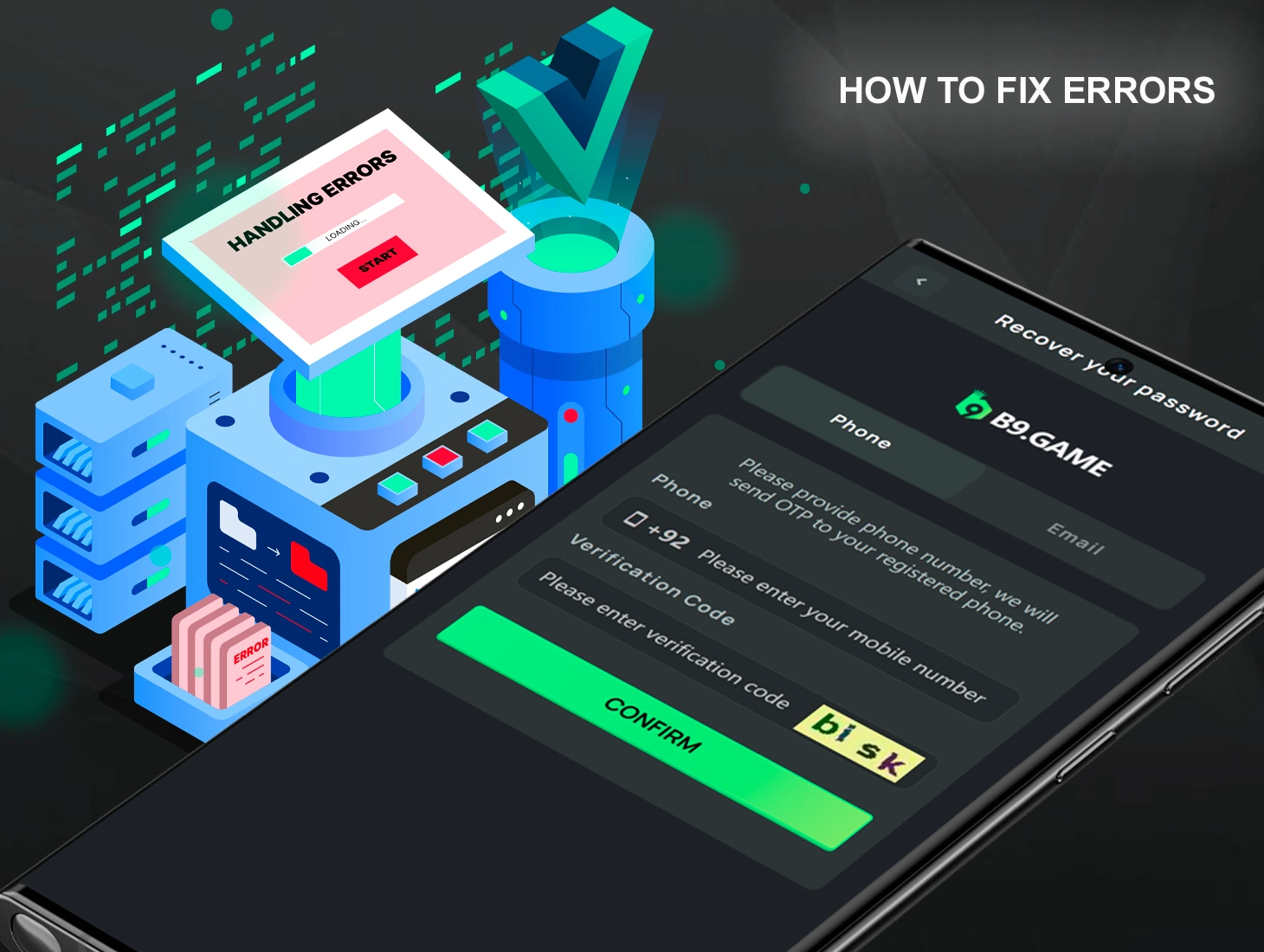 Learn how to solve all possible problems with B9 app and start playing for fun